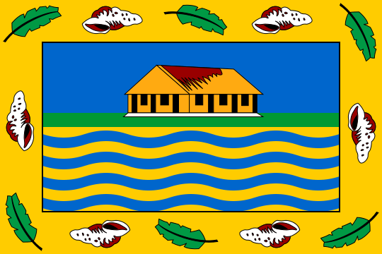 A banner of the arms of Tuvalu